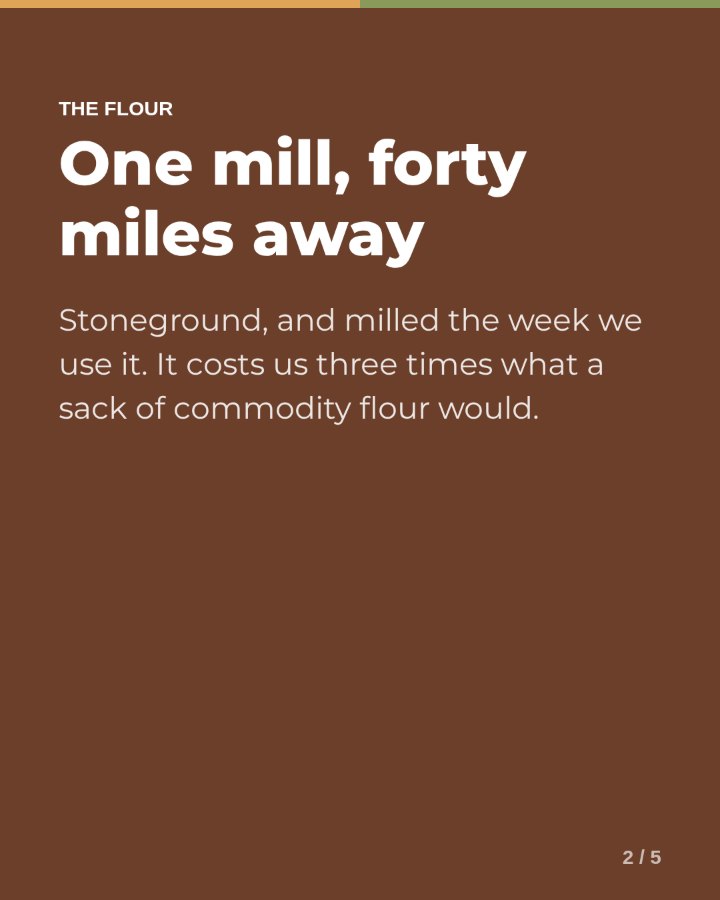 Slide 2 of 5 of a bakery carousel